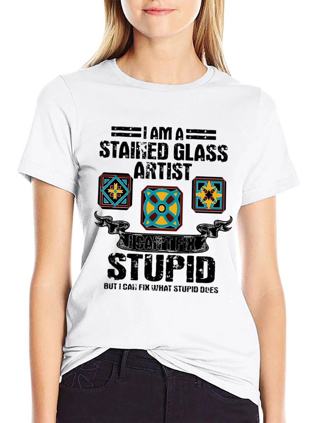 Stained Glass Artist Humor Tee