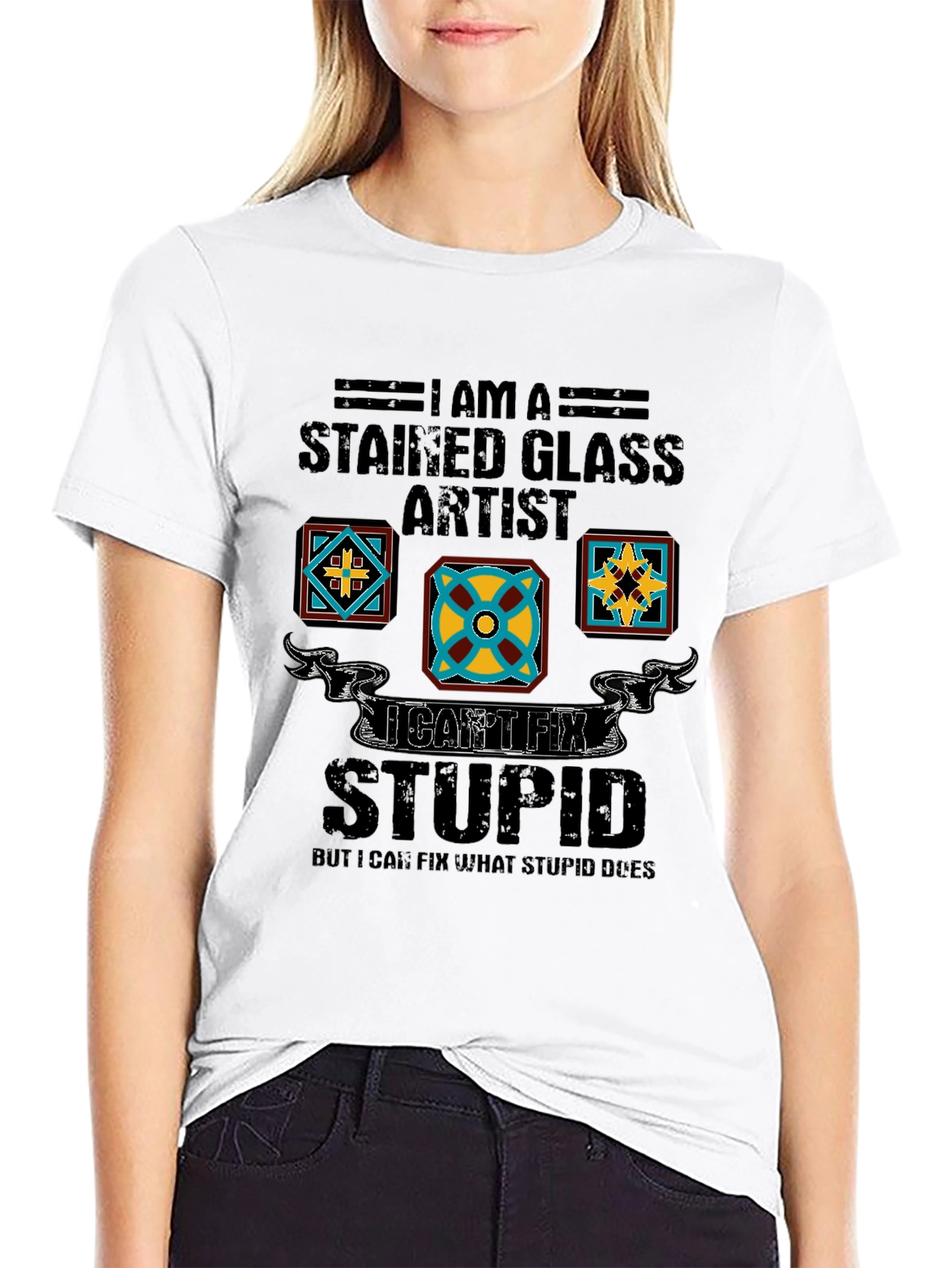 Stained Glass Artist Humor Tee