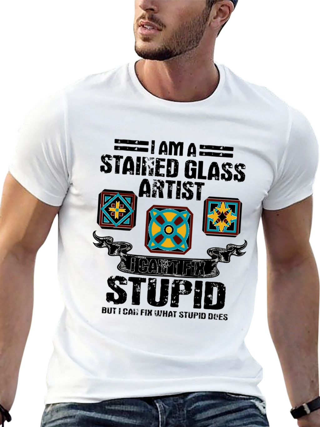 Stained Glass Artist Humor Tee