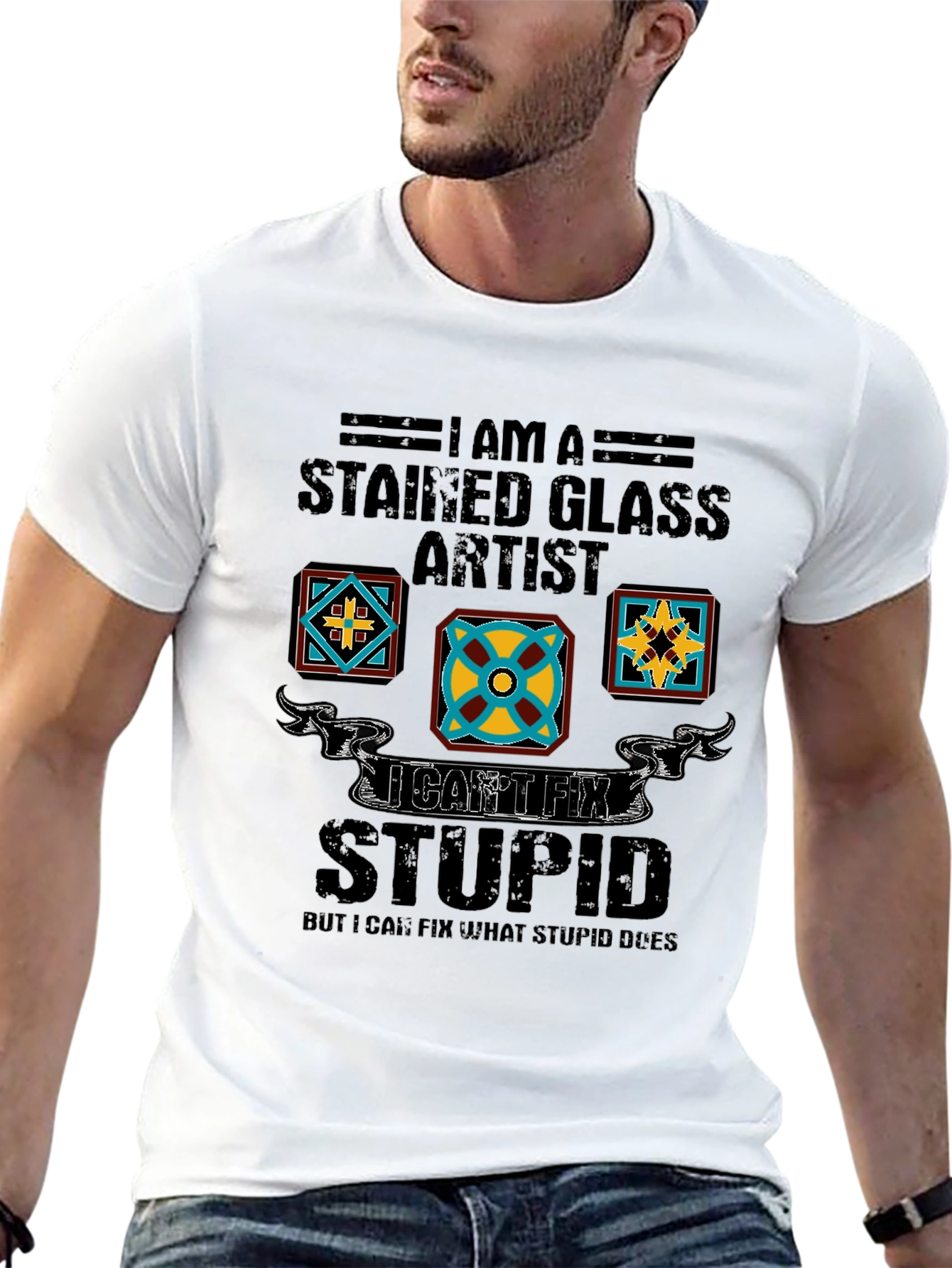 Stained Glass Artist Humor Tee