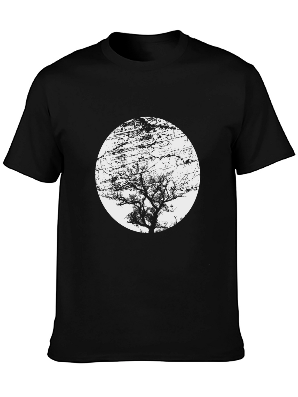 Black Tree Silhouette Graphic Tee