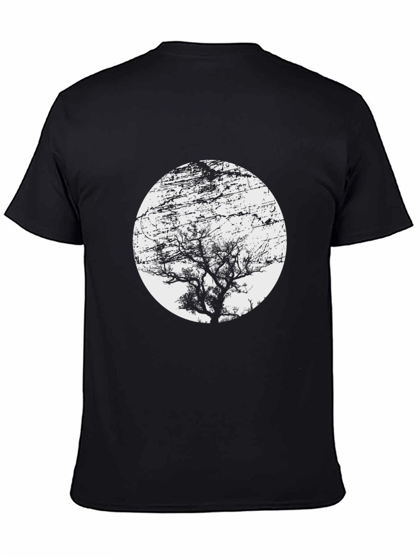 Black Tree Silhouette Graphic Tee