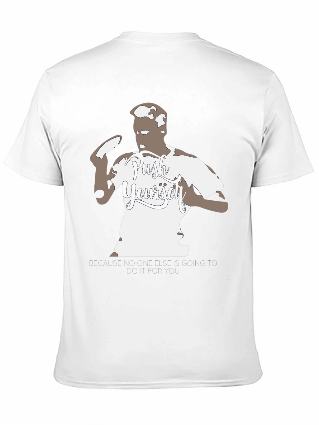 Push Yourself Black Graphic Tee