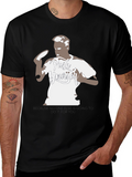 Push Yourself Black Graphic Tee