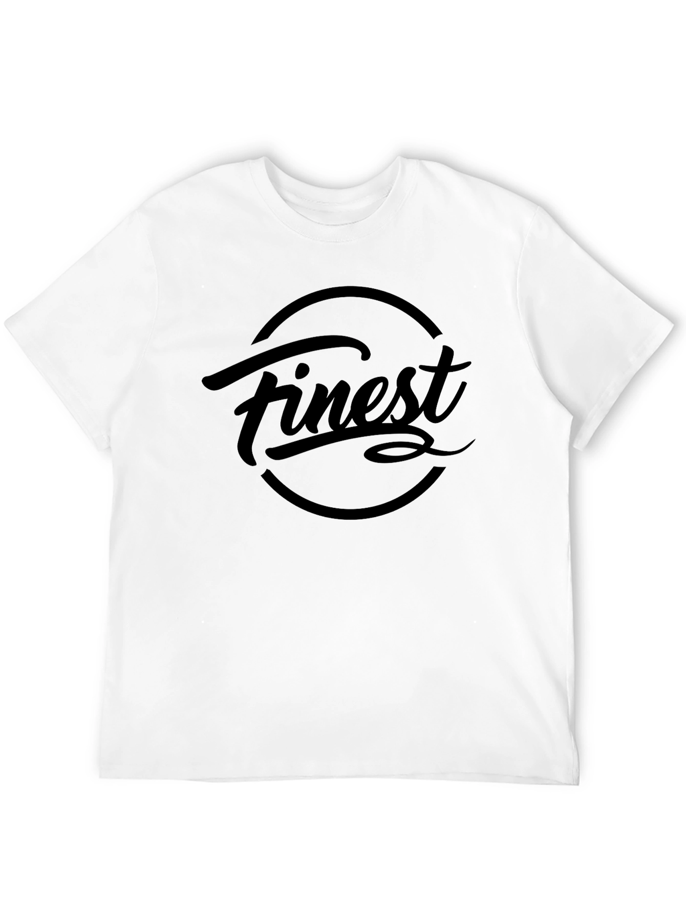 Finest Black Graphic T-Shirt - Casual Style