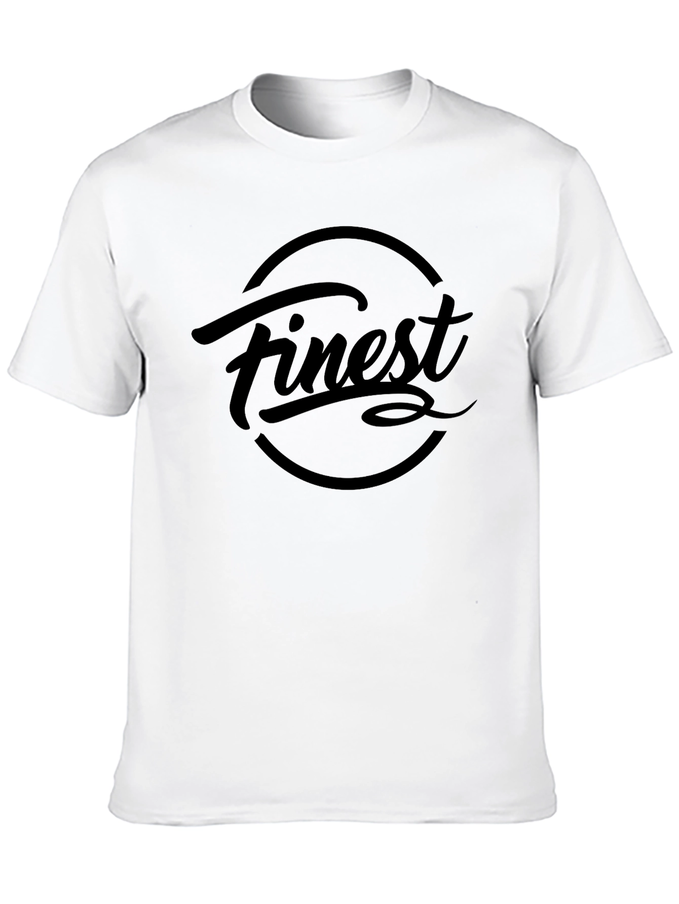 Finest Black Graphic T-Shirt - Casual Style