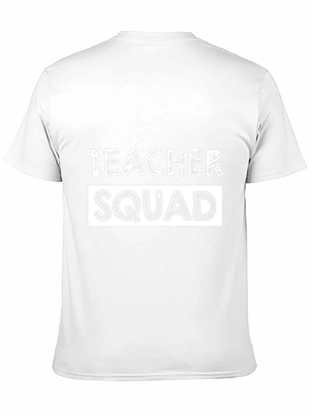 Teacher Squad T-Shirt - Black Crew Neck Tee