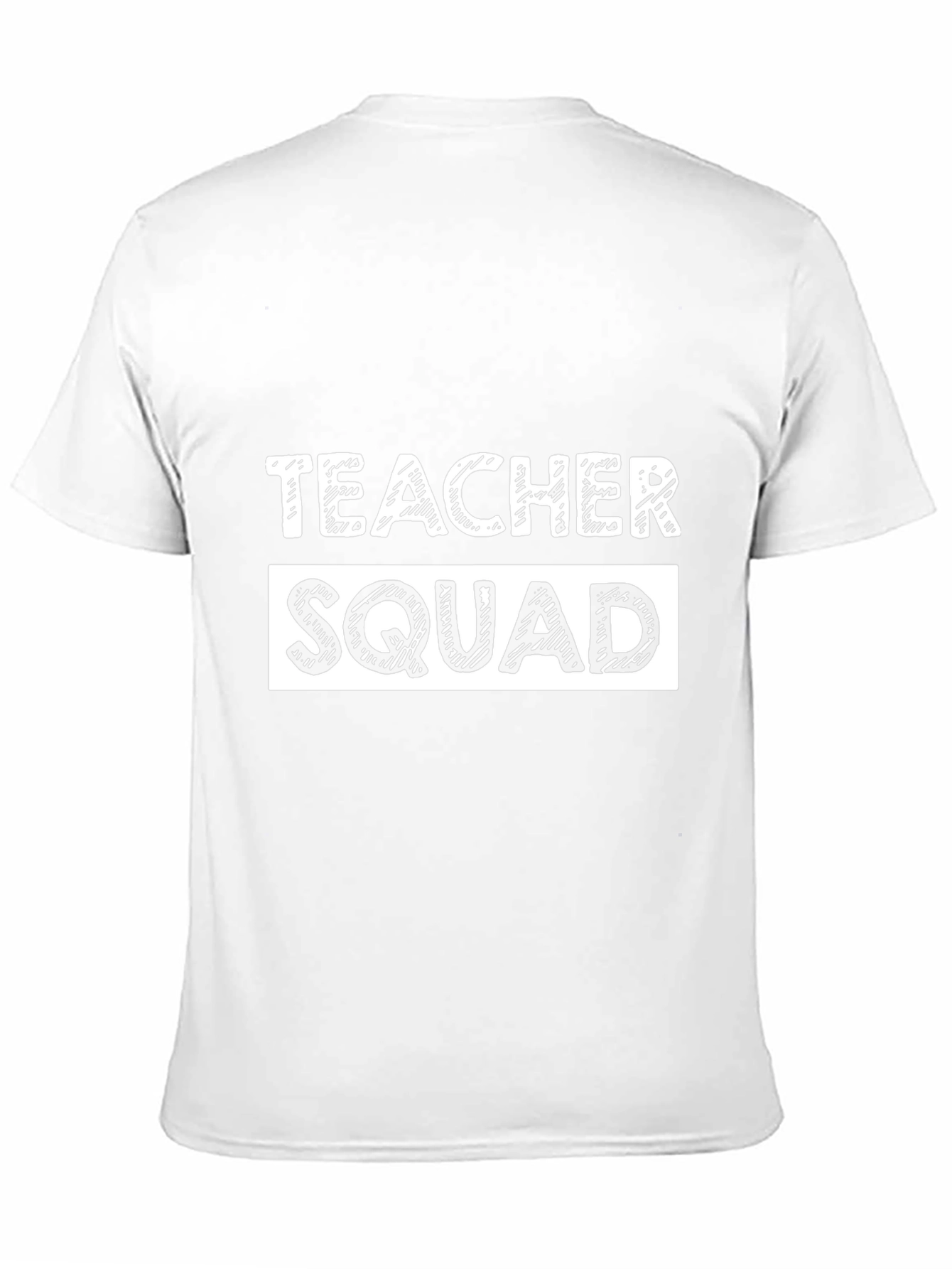 Teacher Squad T-Shirt - Black Crew Neck Tee