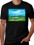Landscape Painting Graphic T-Shirt