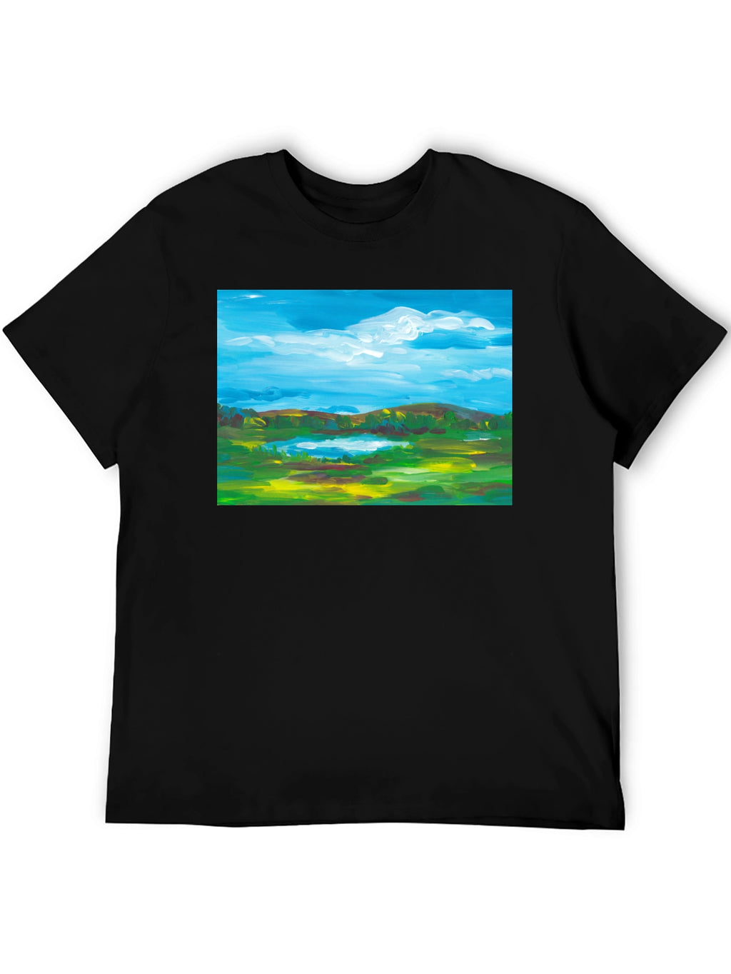 Landscape Painting Graphic T-Shirt