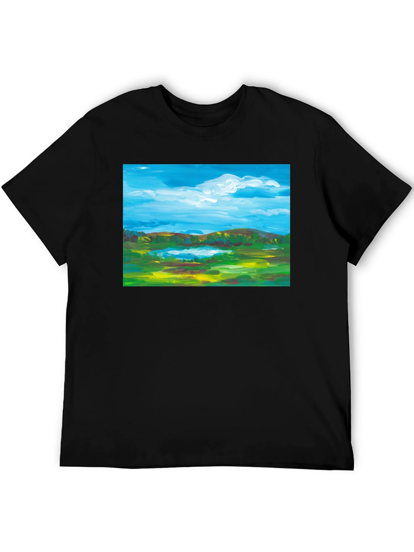 Landscape Painting Graphic T-Shirt