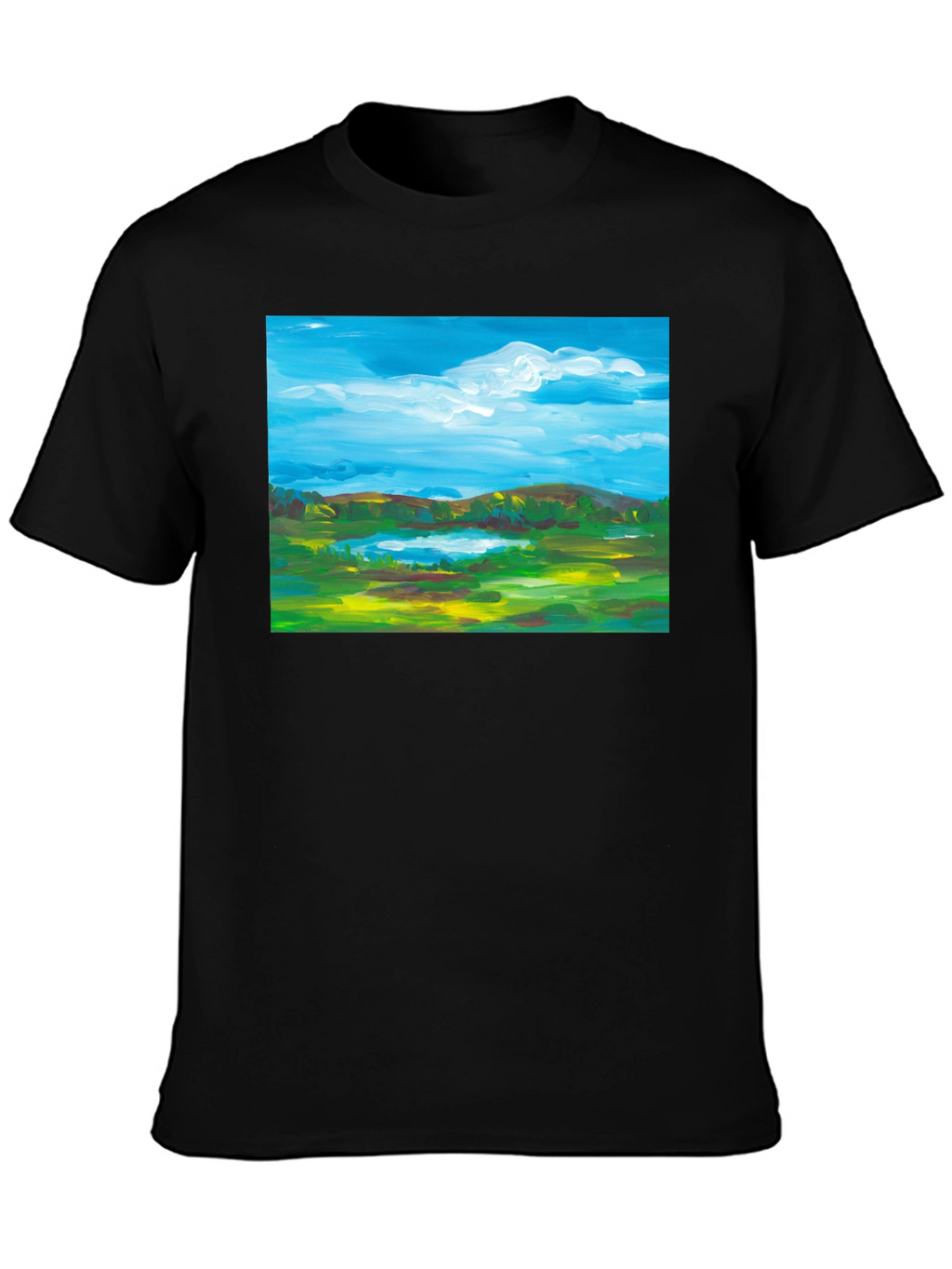Landscape Painting Graphic T-Shirt