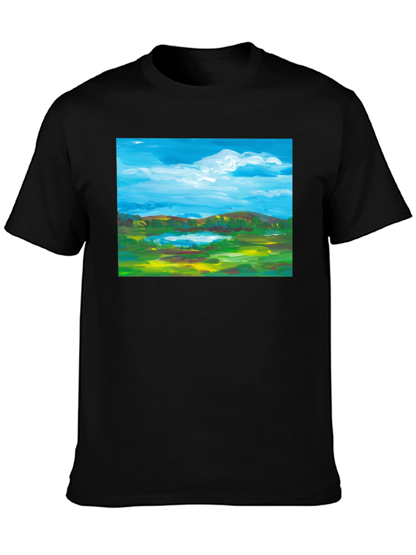 Landscape Painting Graphic T-Shirt