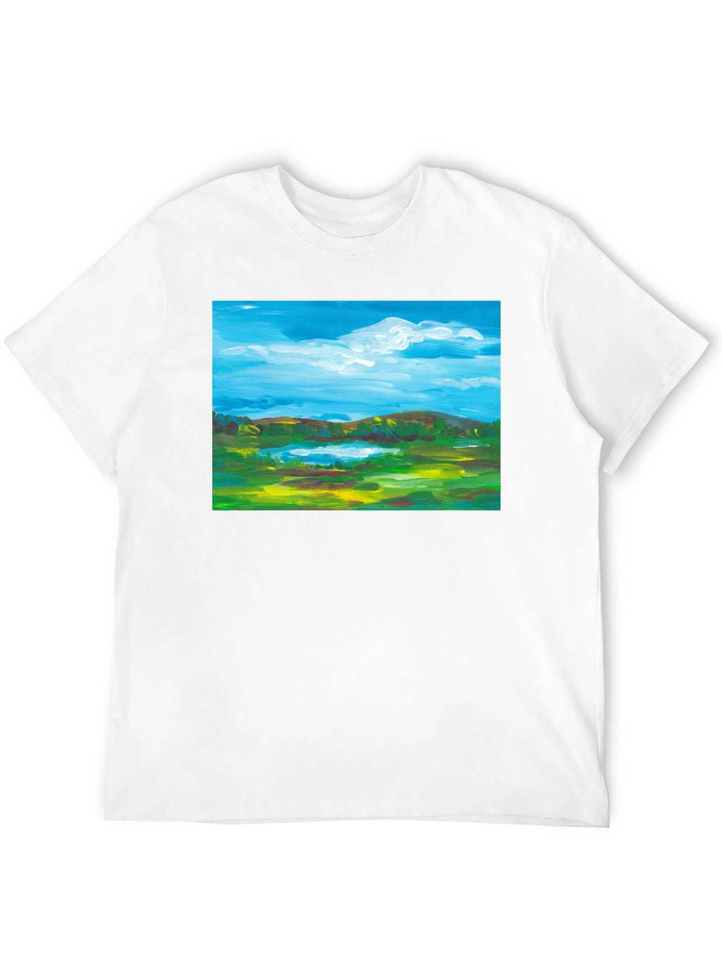 Landscape Painting Graphic T-Shirt