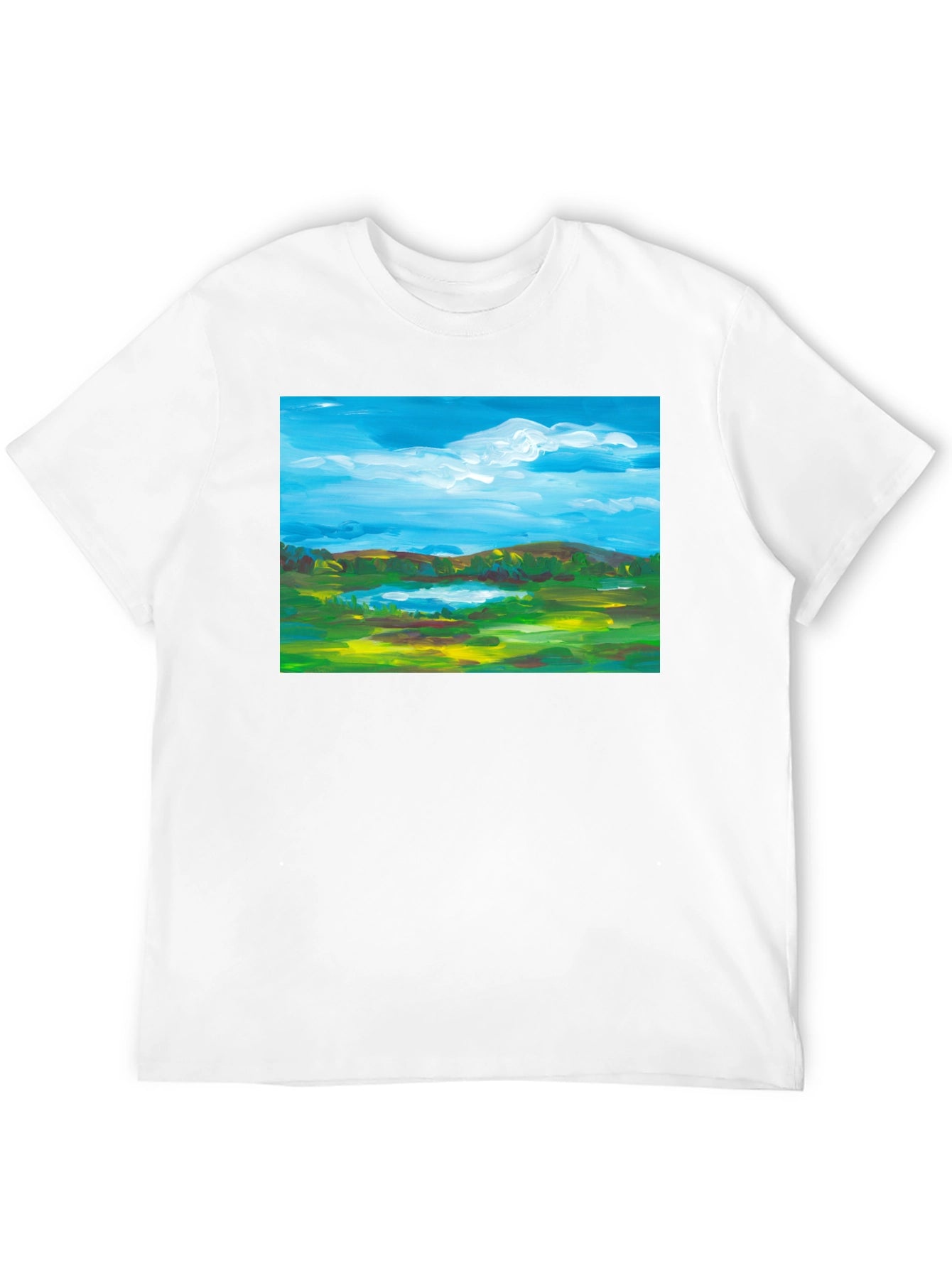 Landscape Painting Graphic T-Shirt