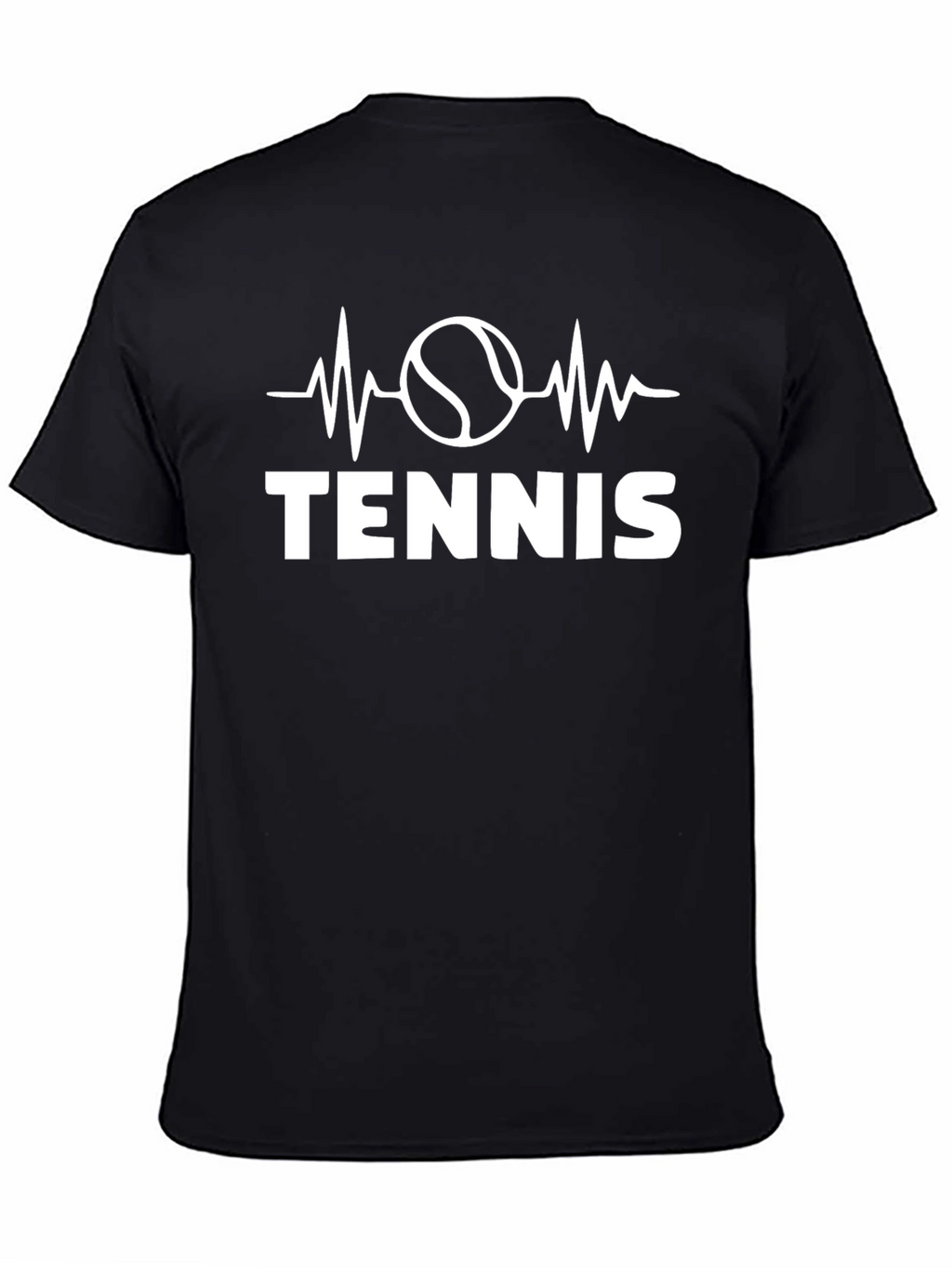 Tennis Heartbeat T-Shirt - Sporty Graphic Tee