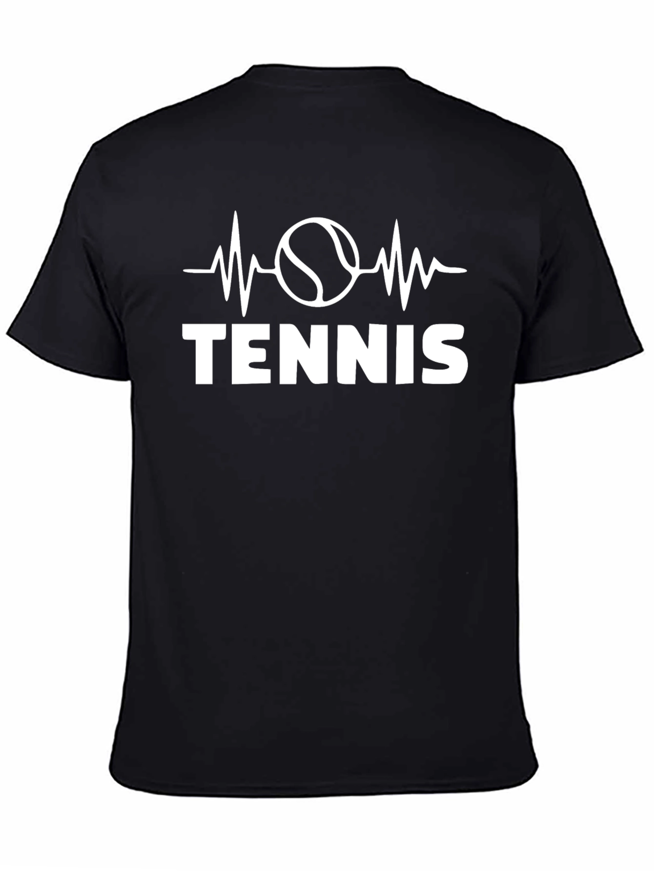 Tennis Heartbeat T-Shirt - Sporty Graphic Tee