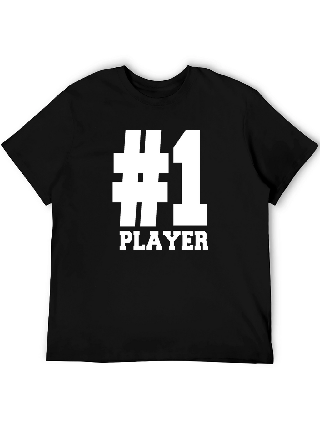 Number One Player T-Shirt - Black Graphic Tee