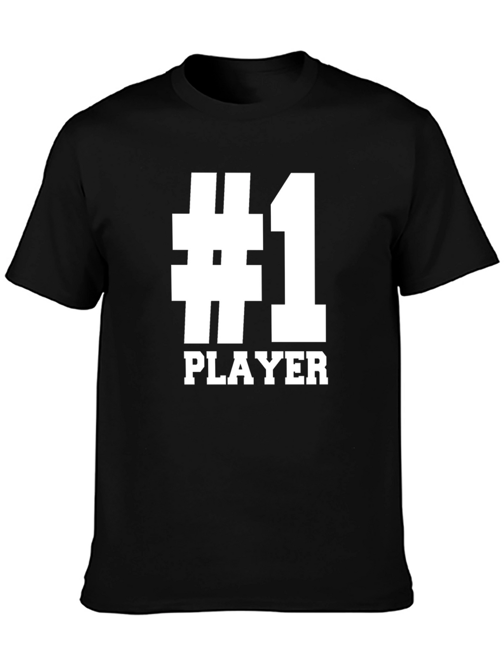 Number One Player T-Shirt - Black Graphic Tee