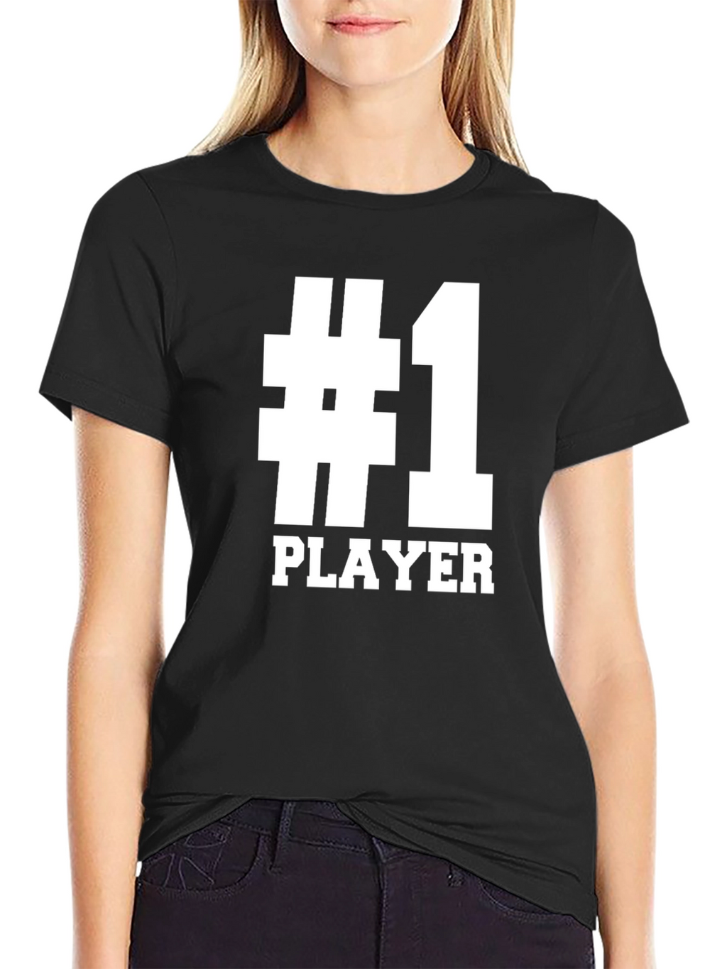 Number One Player T-Shirt - Black Graphic Tee