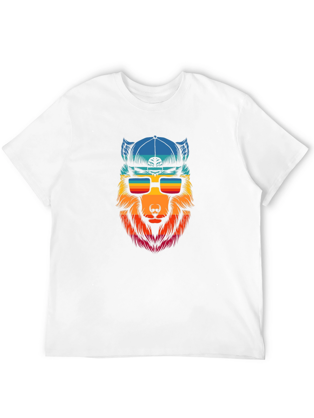 Cool Wolf Graphic Tee - Black T-Shirt