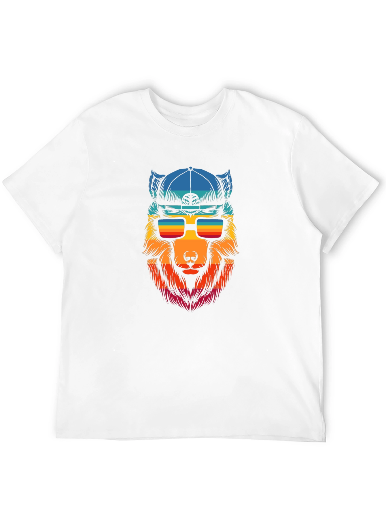 Cool Wolf Graphic Tee - Black T-Shirt