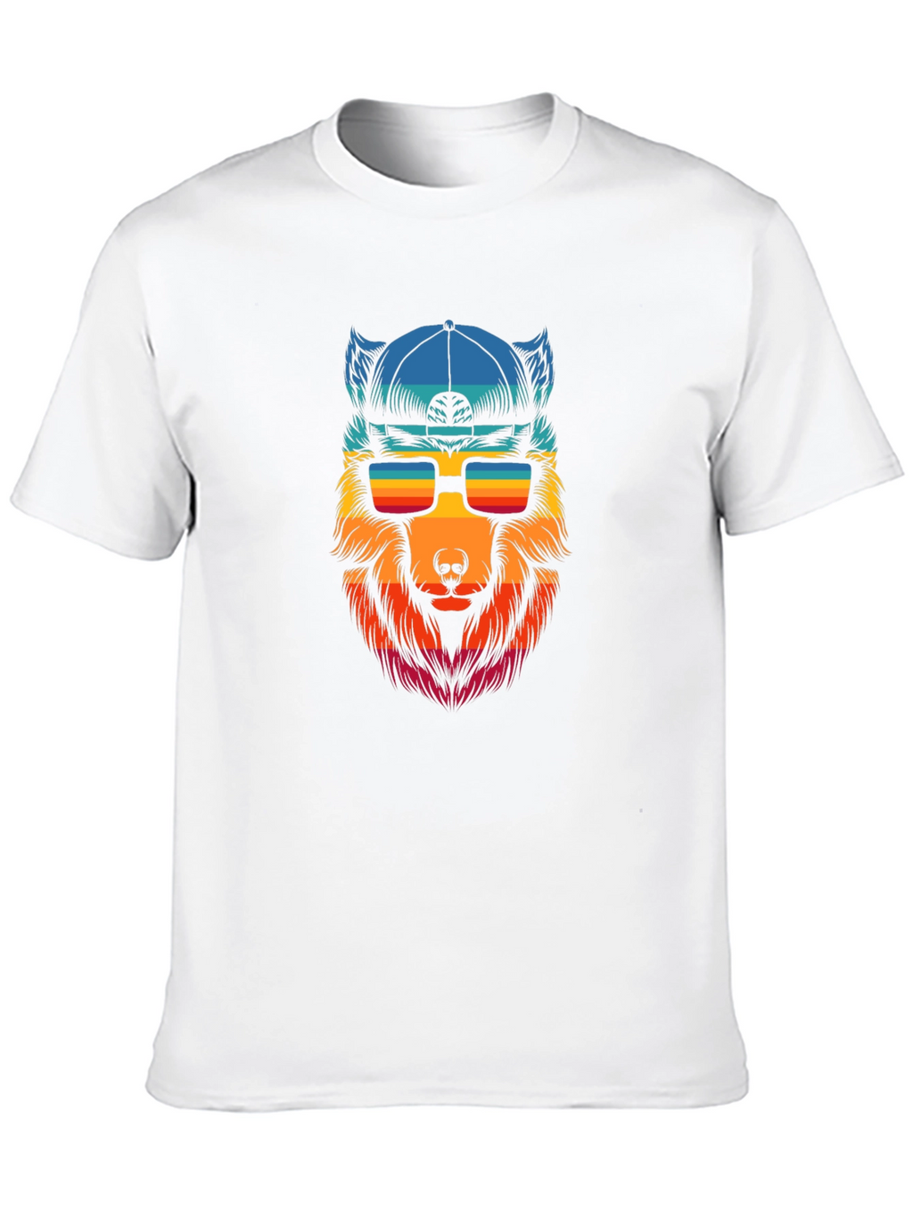 Cool Wolf Graphic Tee - Black T-Shirt