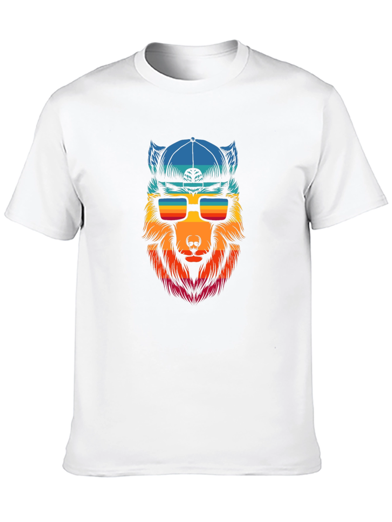 Cool Wolf Graphic Tee - Black T-Shirt