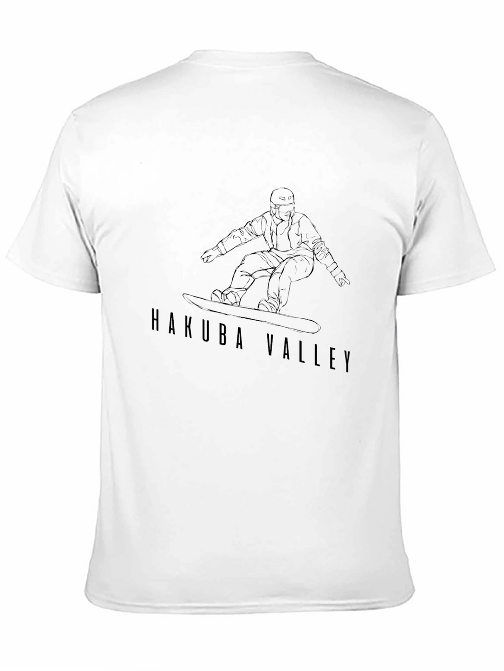 Hakuba Valley Snowboarder Tee - Black