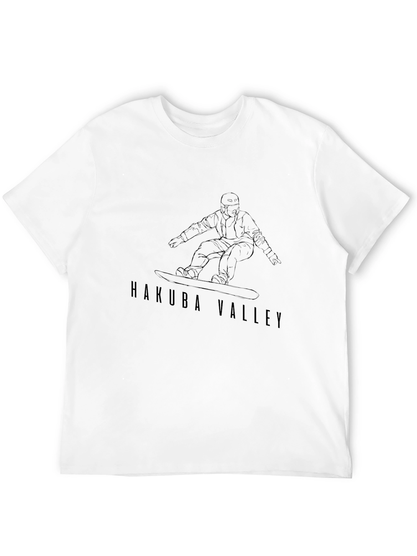 Hakuba Valley Snowboarder Tee - Black