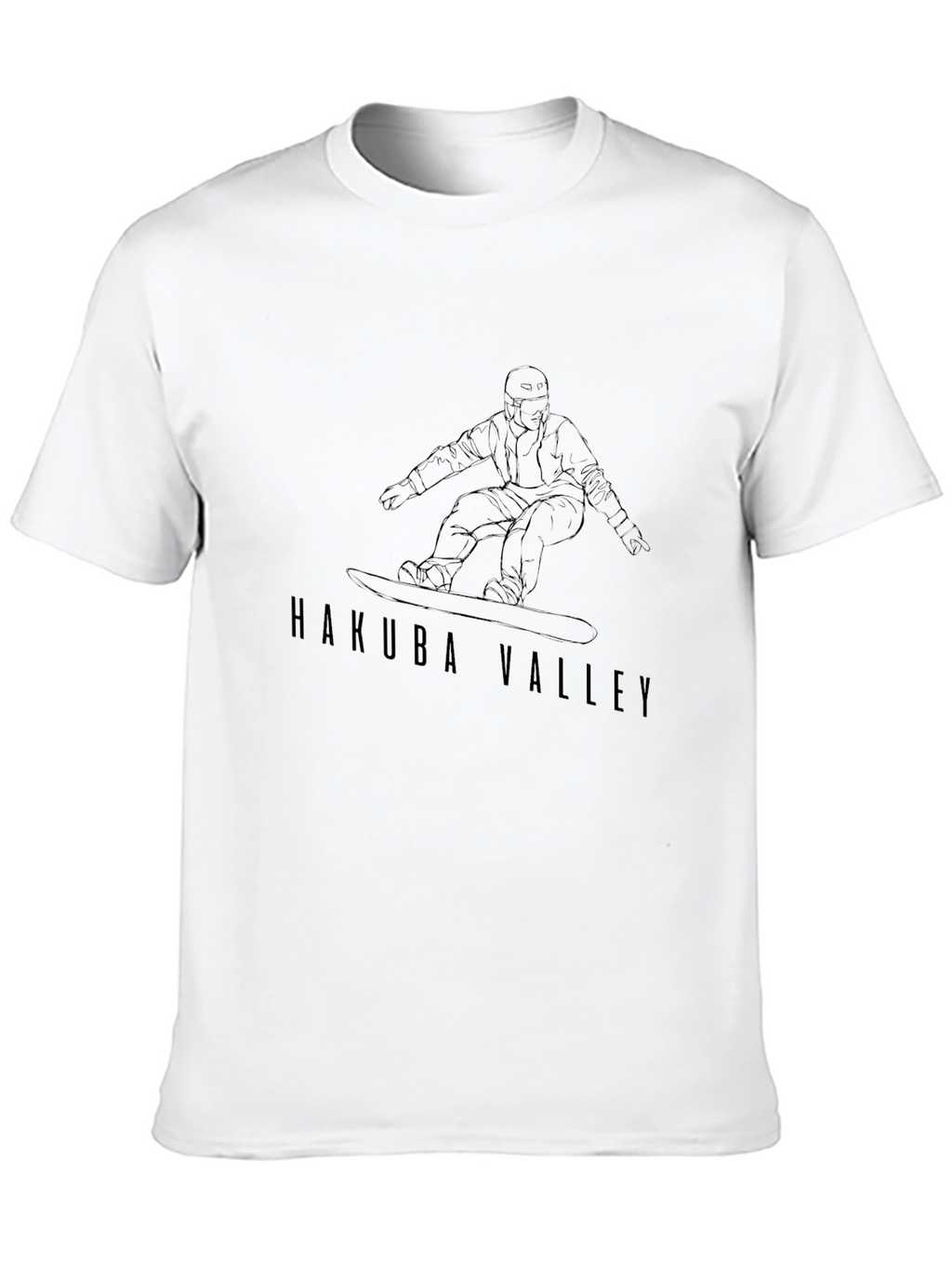 Hakuba Valley Snowboarder Tee - Black