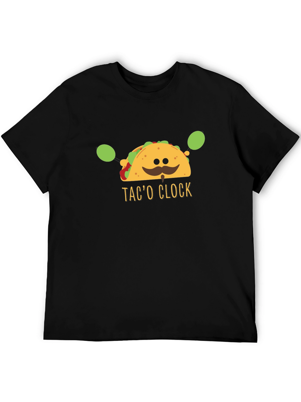 Taco Clock Graphic Tee - Funny Food T-Shirt