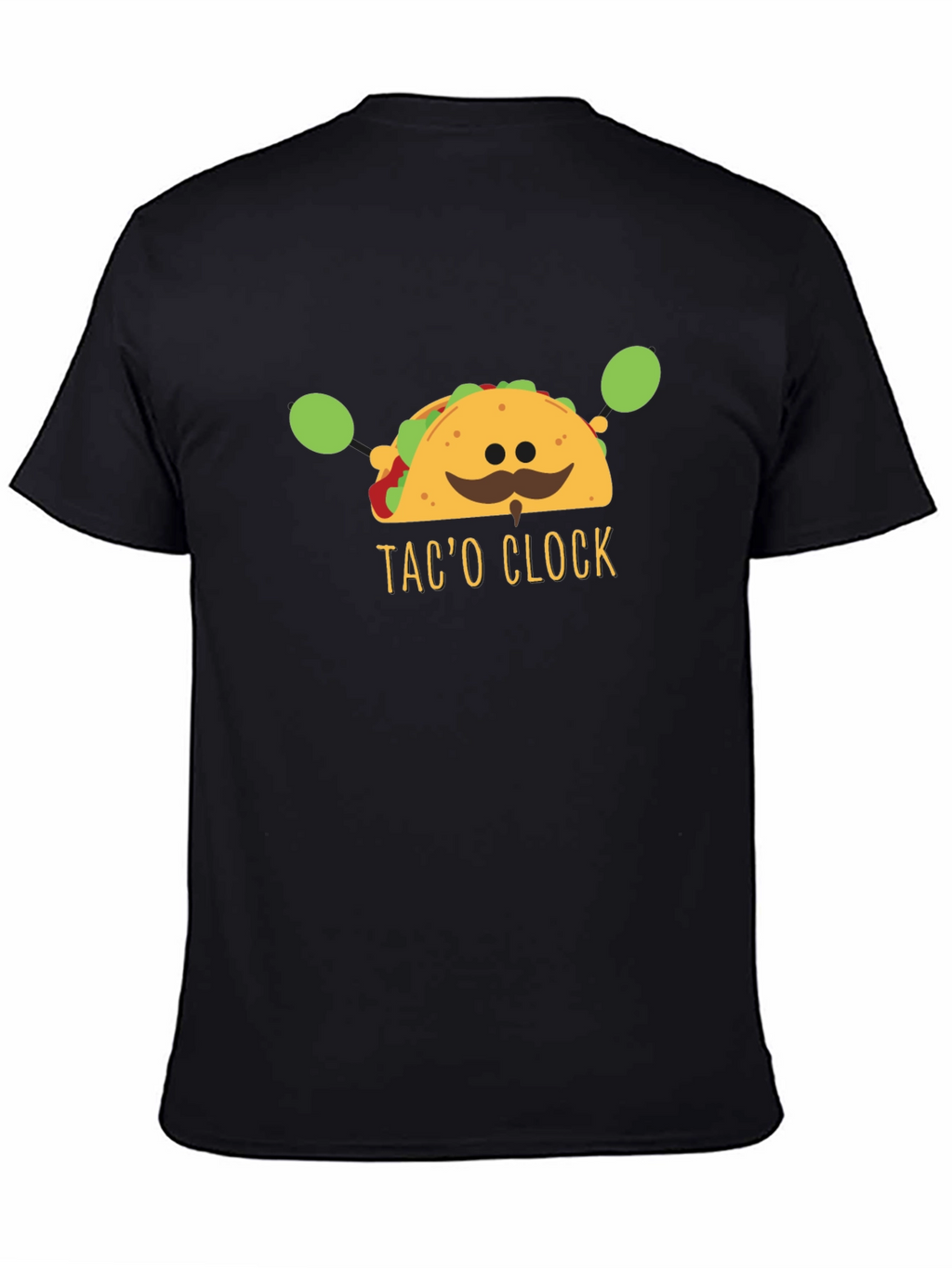 Taco Clock Graphic Tee - Funny Food T-Shirt