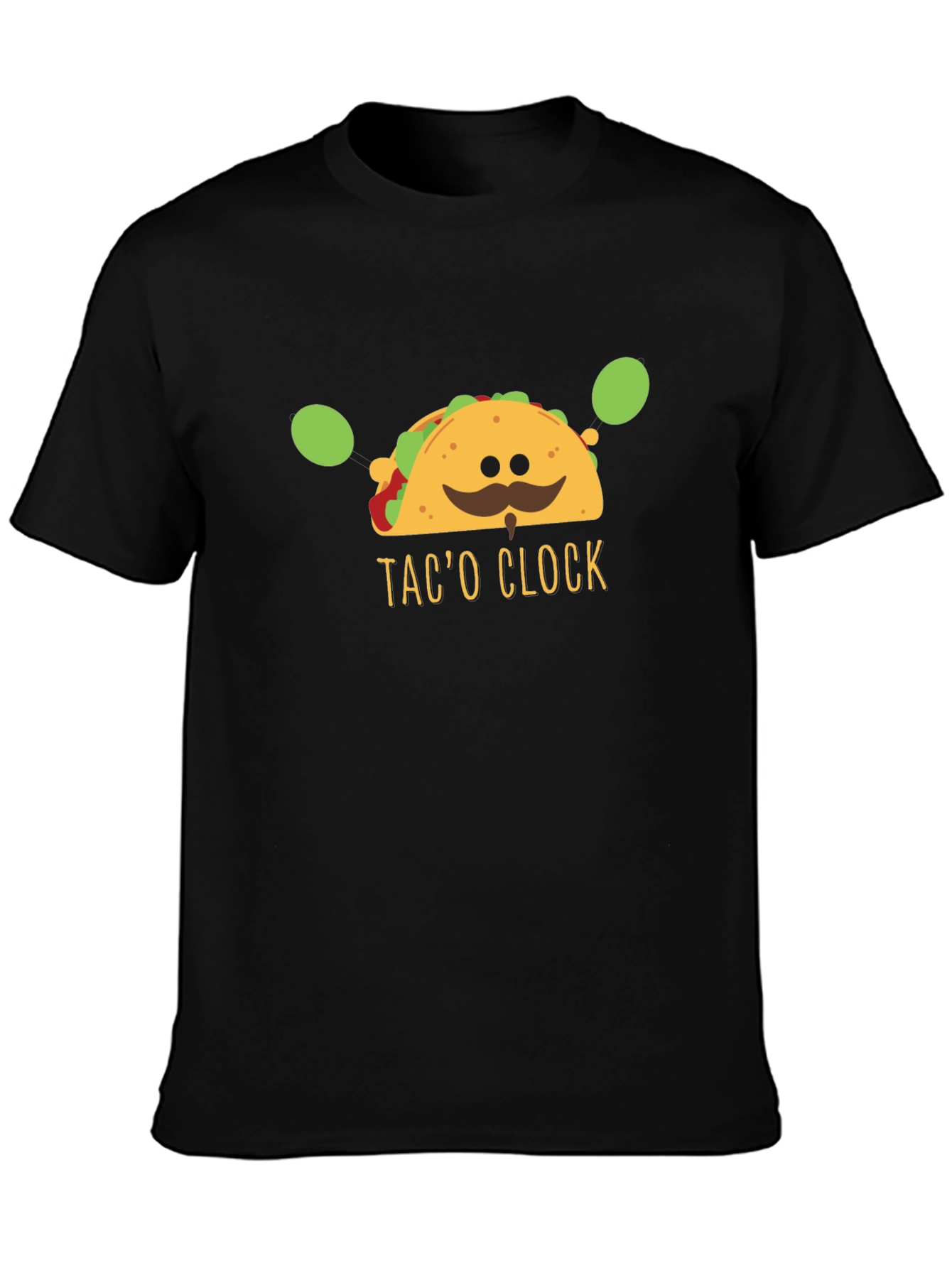 Taco Clock Graphic Tee - Funny Food T-Shirt