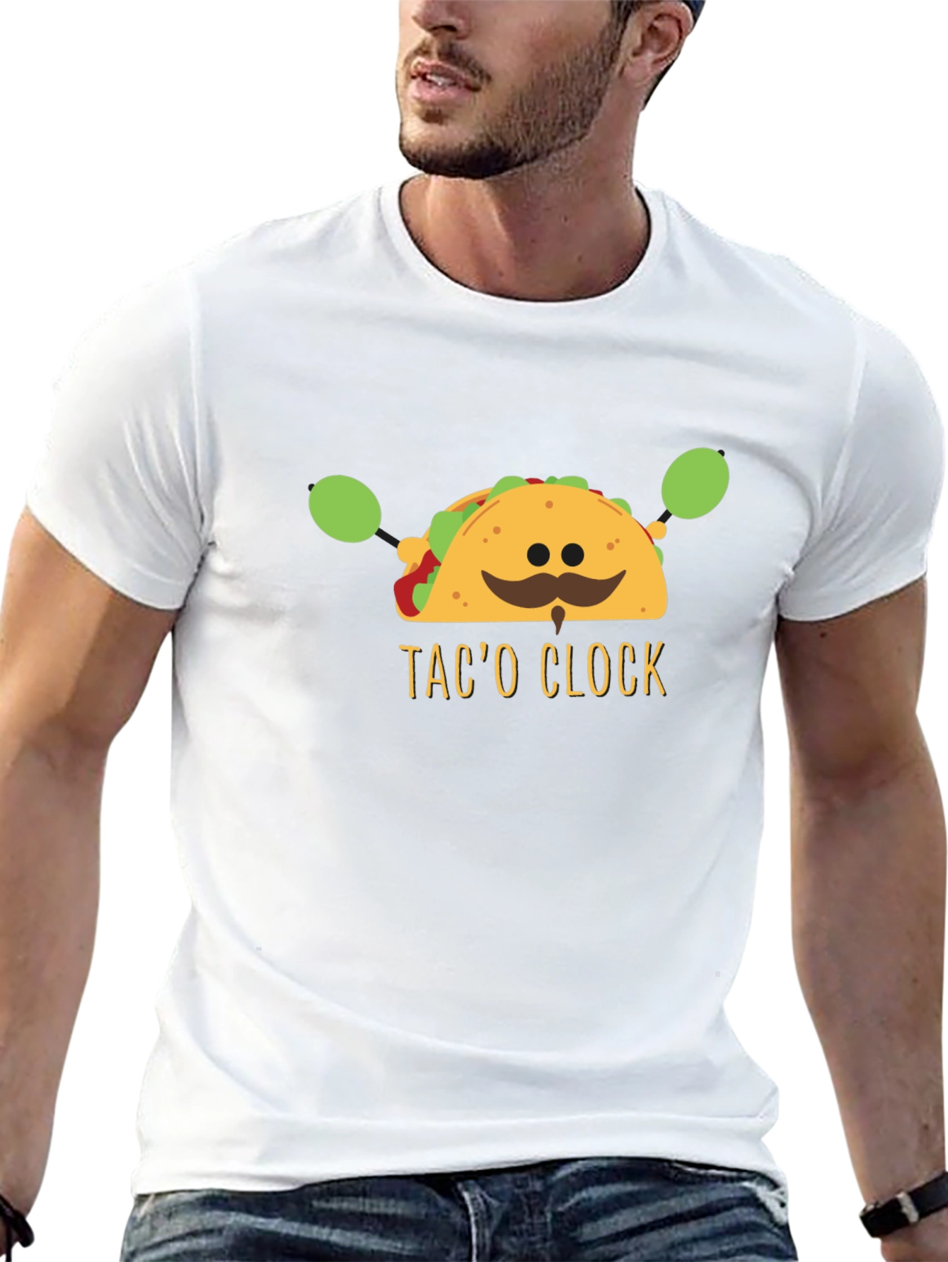 Taco Clock Graphic Tee - Funny Food T-Shirt