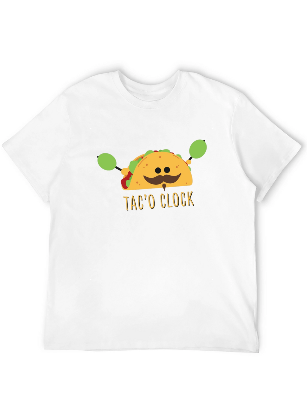 Taco Clock Graphic Tee - Funny Food T-Shirt