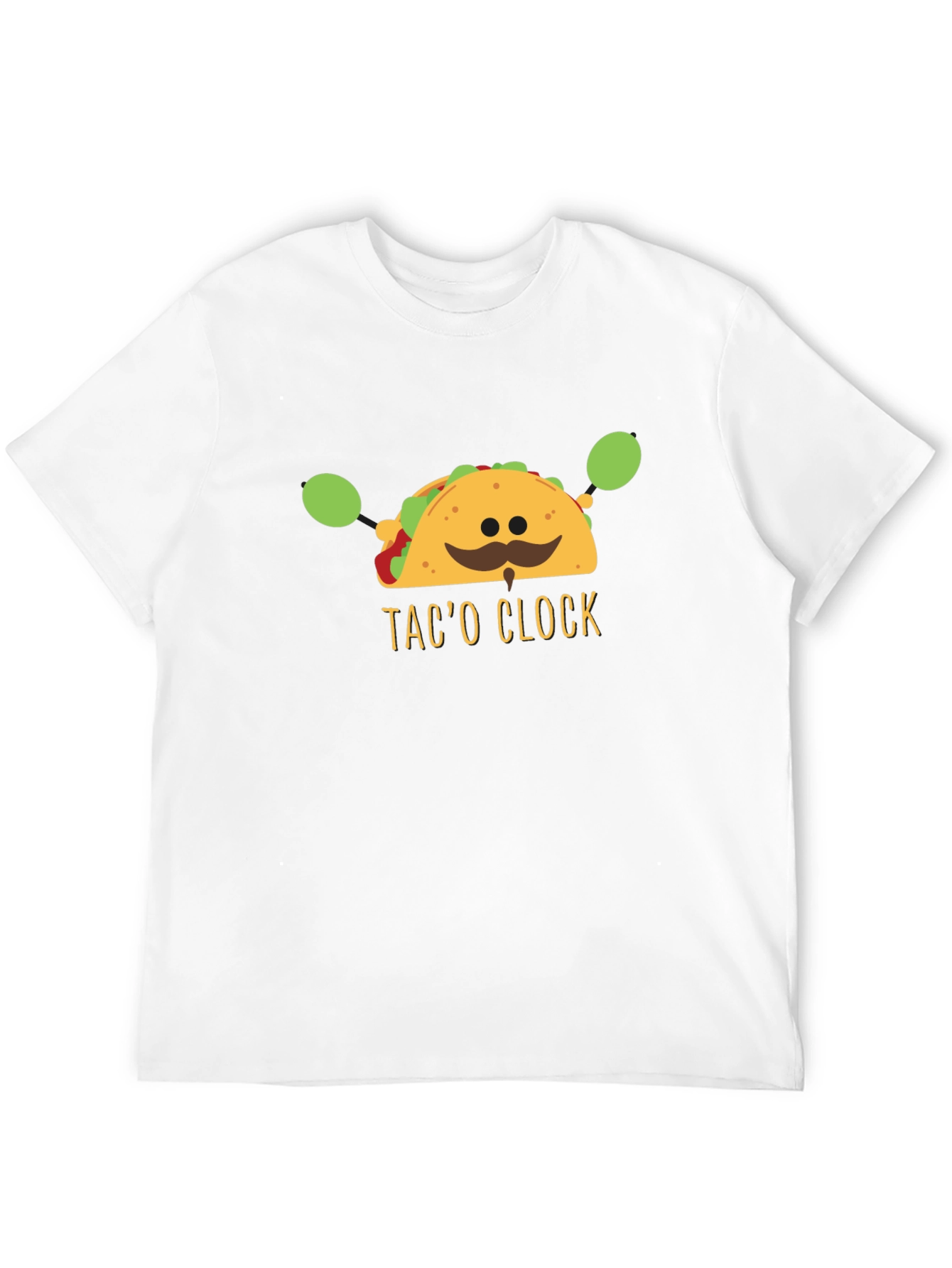 Taco Clock Graphic Tee - Funny Food T-Shirt