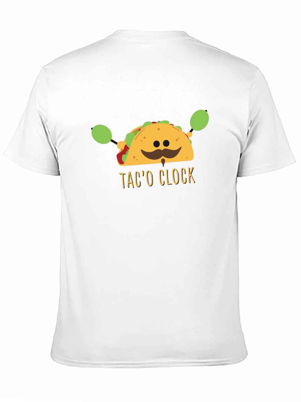 Taco Clock Graphic Tee - Funny Food T-Shirt