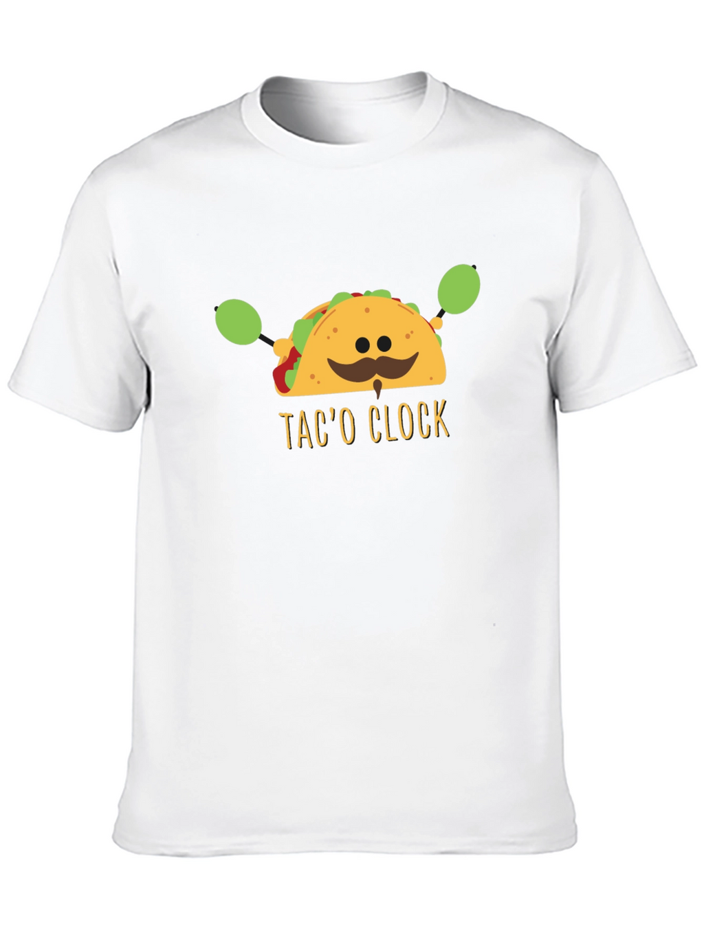Taco Clock Graphic Tee - Funny Food T-Shirt