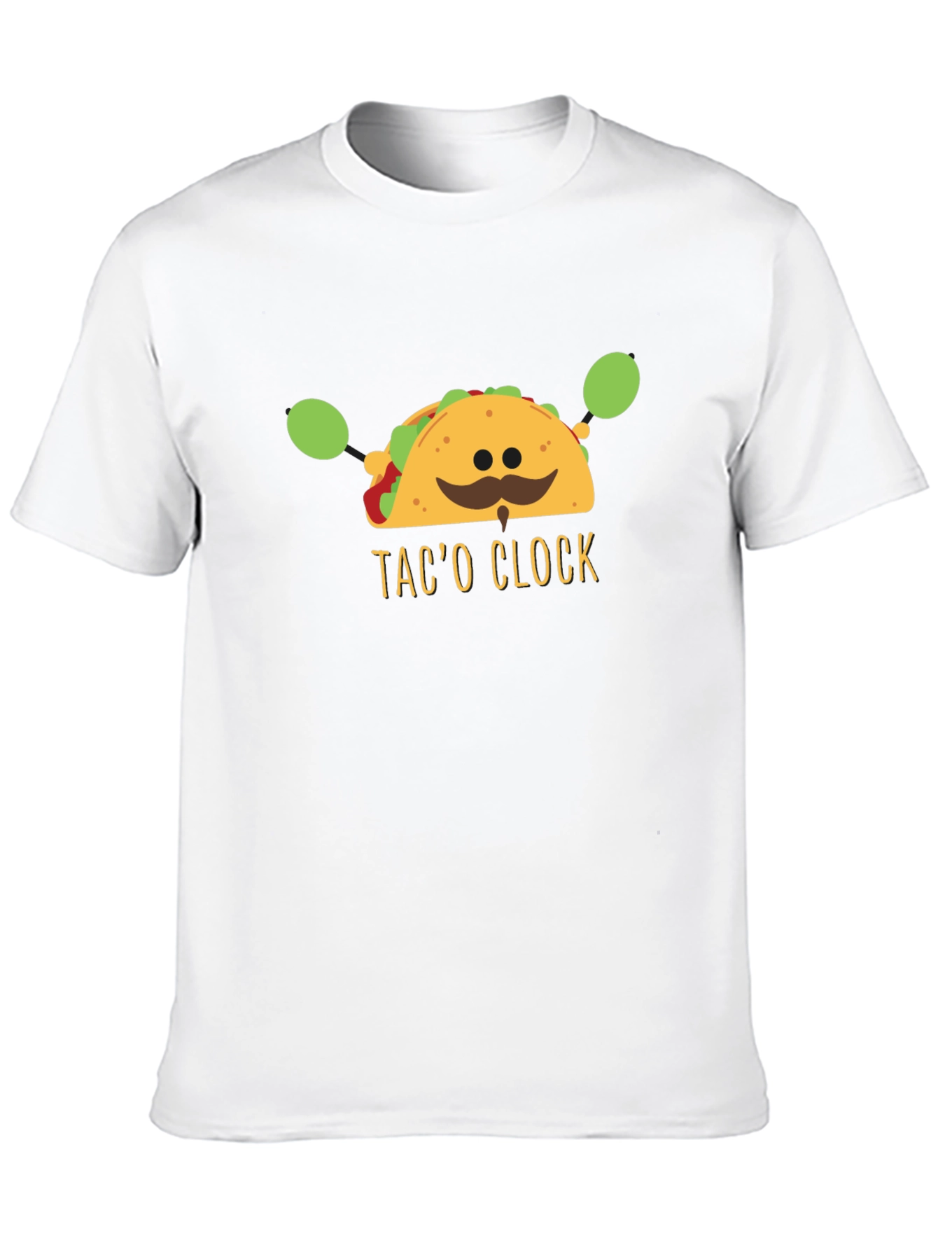 Taco Clock Graphic Tee - Funny Food T-Shirt