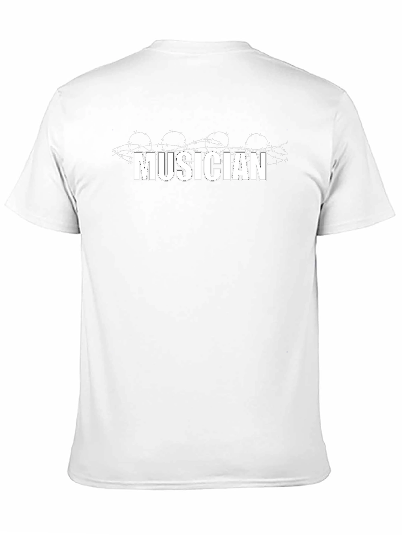 Musician Graphic Black T-Shirt - Trendy Music Lover Tee