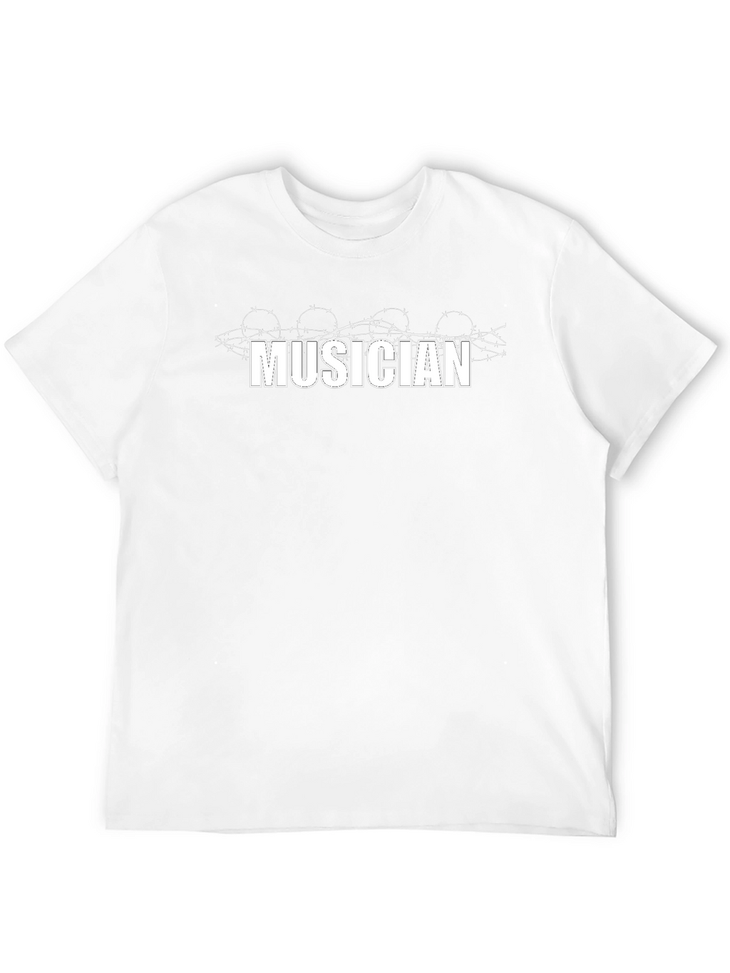 Musician Graphic Black T-Shirt - Trendy Music Lover Tee