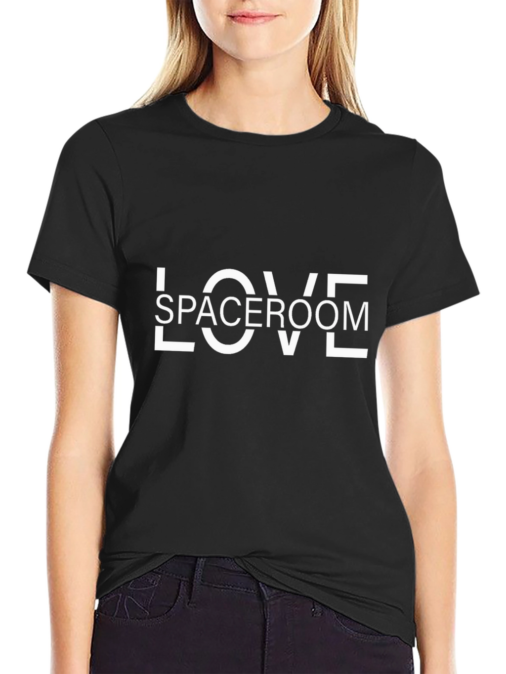 Space Room Love Black Tee