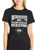 Introverted Beekeeping T-Shirt - Bee Lover