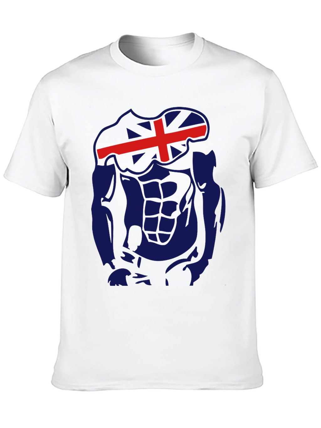 Icelandic Flag Abs Funny Gym T-Shirt