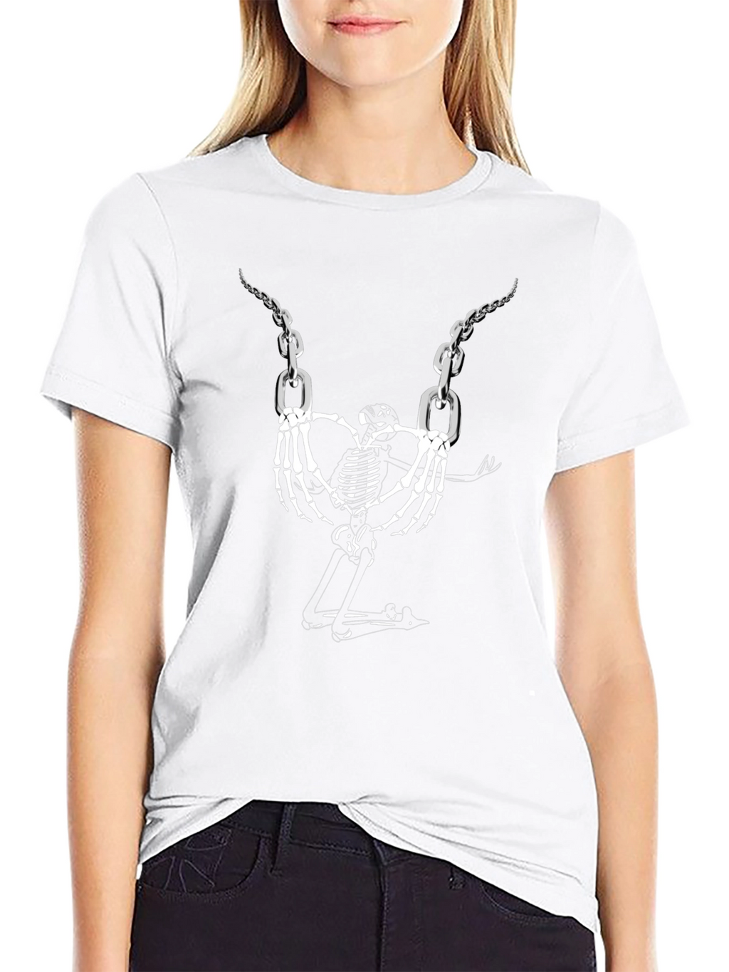 Skeleton Swing T-Shirt - Dark Humor Tee