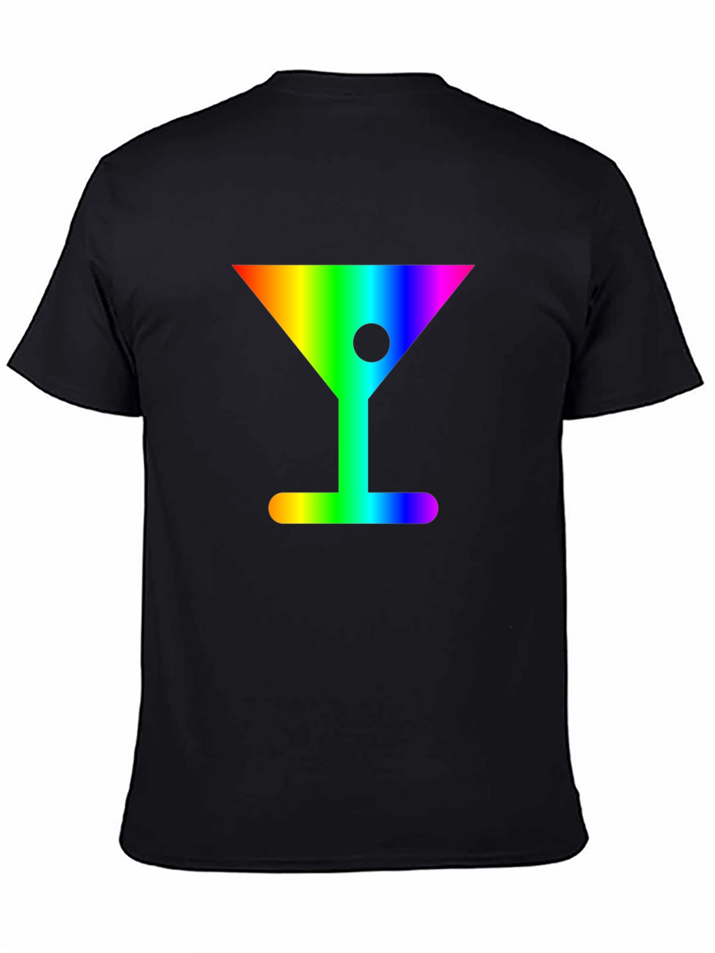 Rainbow Martini Graphic Tee - Stylish & Fun
