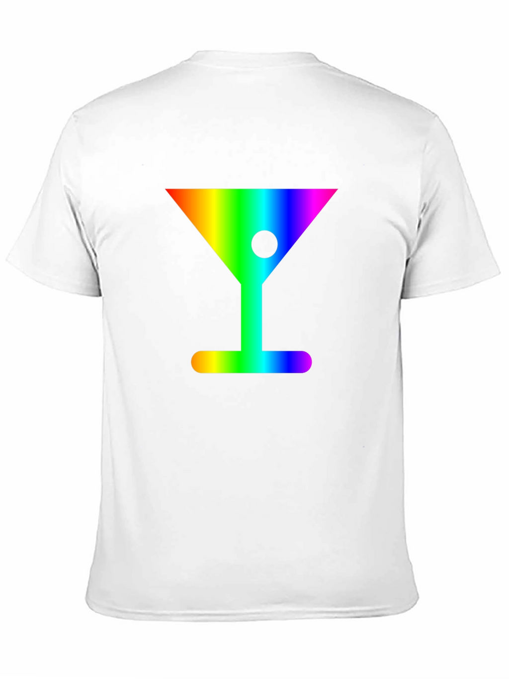 Rainbow Martini Graphic Tee - Stylish & Fun