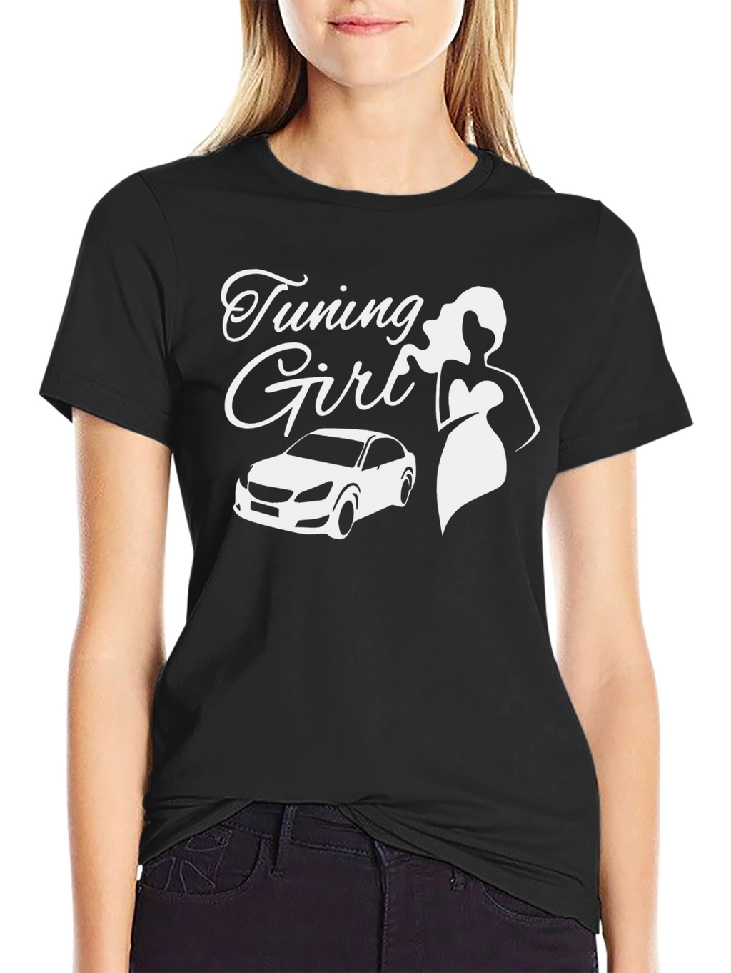 Tuning Girl T-Shirt Car Lover Tee