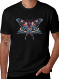 Moth Graphic Black T-Shirt